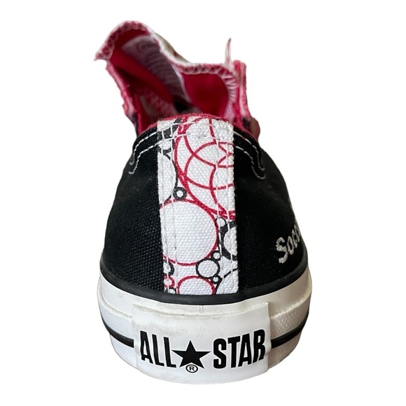 Converse One Reds “Soccer Chick” Custom Sneakers | Women’s 8 | Red & Black Y2K - Picture 7 of 16